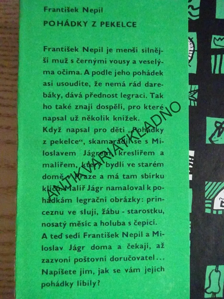 POHÁDKY Z PEKELCE, FRANTIŠEK NEPIL, **an