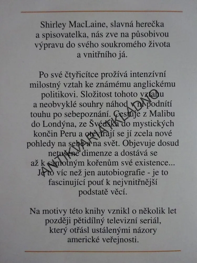 NA TENKÉM LEDĚ, SHIRLEY MACLAINE, **an