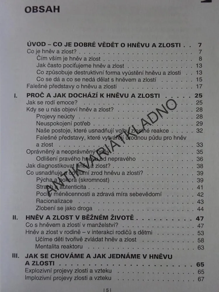 JAK PŘEŽÍT VZTEK, ZLOST A AGRESI, JARO KŘIVOHLAVÝ, **an