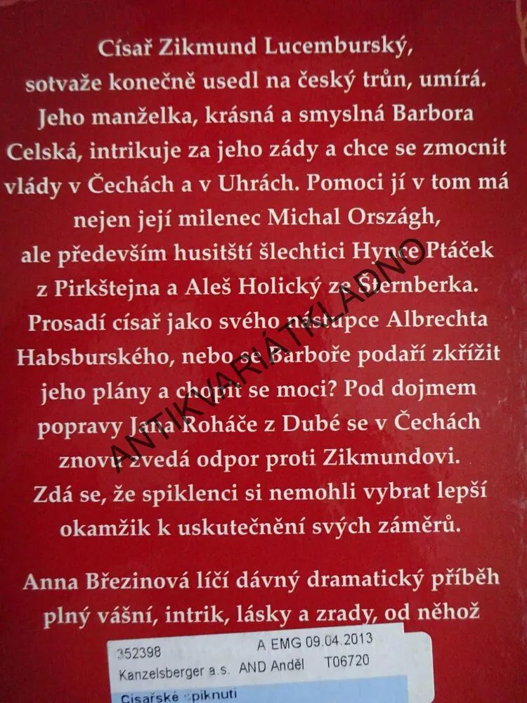 CÍSAŘSKÉ SPIKNUTÍ, ANNA BŘEZINOVÁ, **an