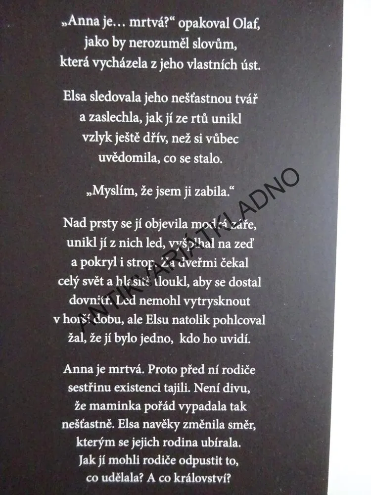 MRAZIVÁ KLETBA, CO KDYBY SE ANNA A ELSA NEZNALY?, WALT DISNEY, **an