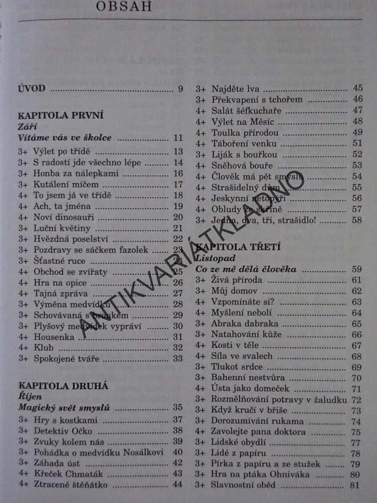 ŠKOLKA PLNÁ ZÁBAVY, PATTY CLAYCOMB, KALENDÁŘ TVOŘIVÝCH HER PRO PŘEDŠKOLNÍ DĚTI, **an