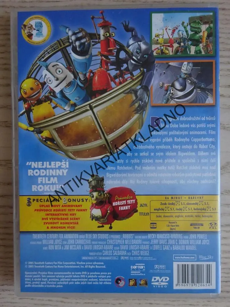 ROBOTI, DVD FILM