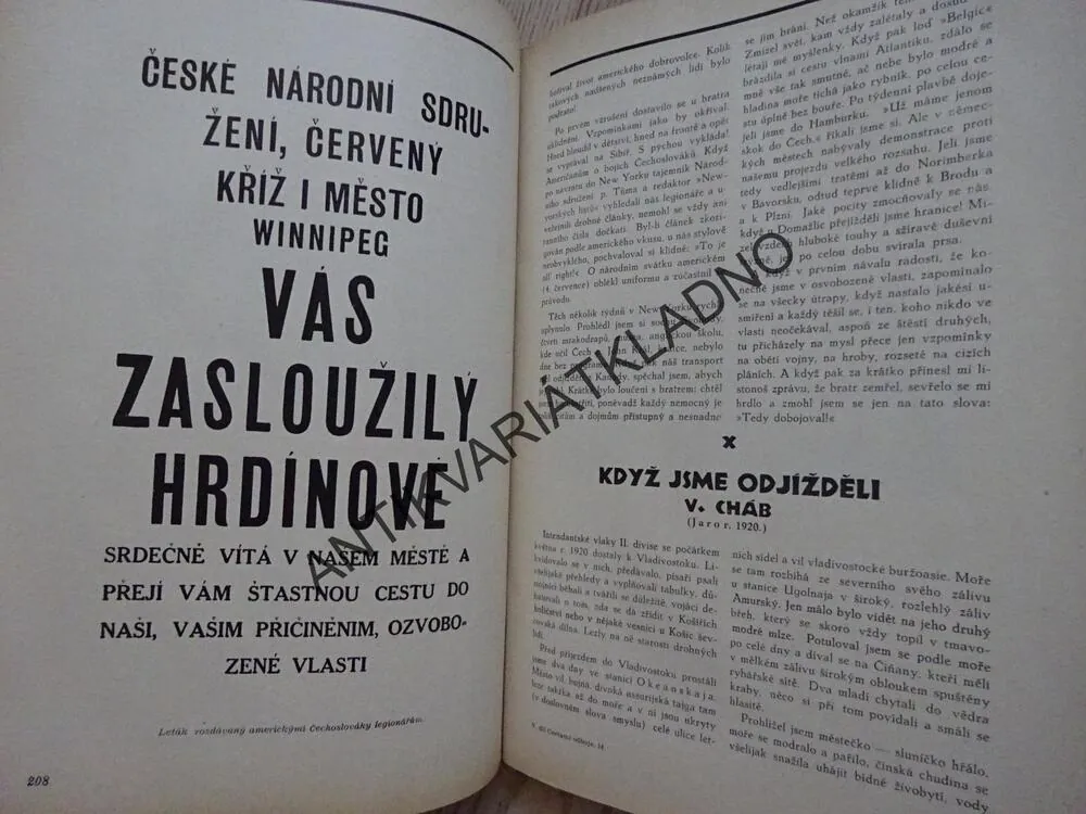 CESTAMI ODBOJE V, ADOLF ZEMAN, 1929, **an