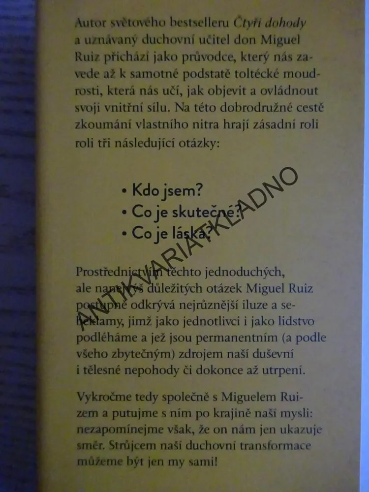TŘI OTÁZKY, DON MIGUEL RUIZ, **an
