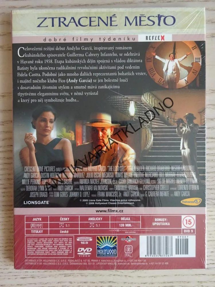 ZTRACENÉ MĚSTO, DVD FILM