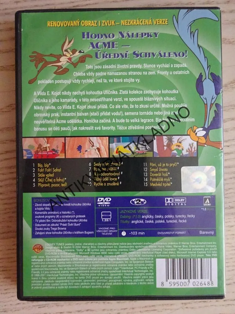 LOONEY TUNES, TO NEJLEPŠÍ Z KOHOUTKA ULIČNÍKA, DVD FILM