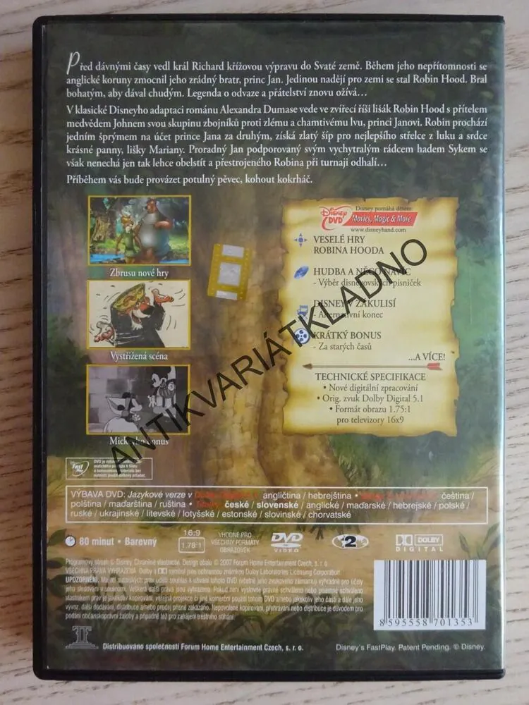 ROBIN HOOD, DVD FILM