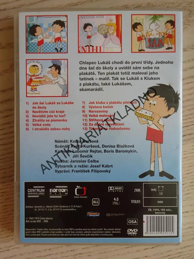 O KLUKOVI Z PLAKÁTU 1., DVD FILM