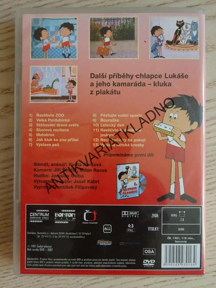 O KLUKOVI Z PLAKÁTU 2., DVD FILM