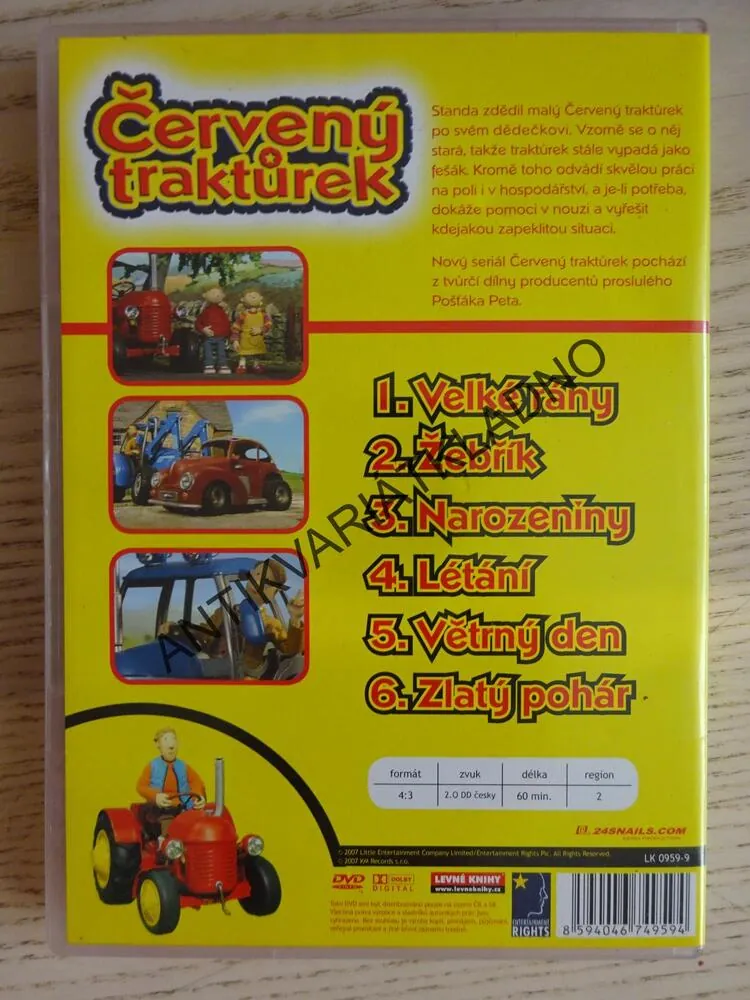 ČERVENÝ TRAKTŮREK, ZLATÝ POHÁR, DVD FILM