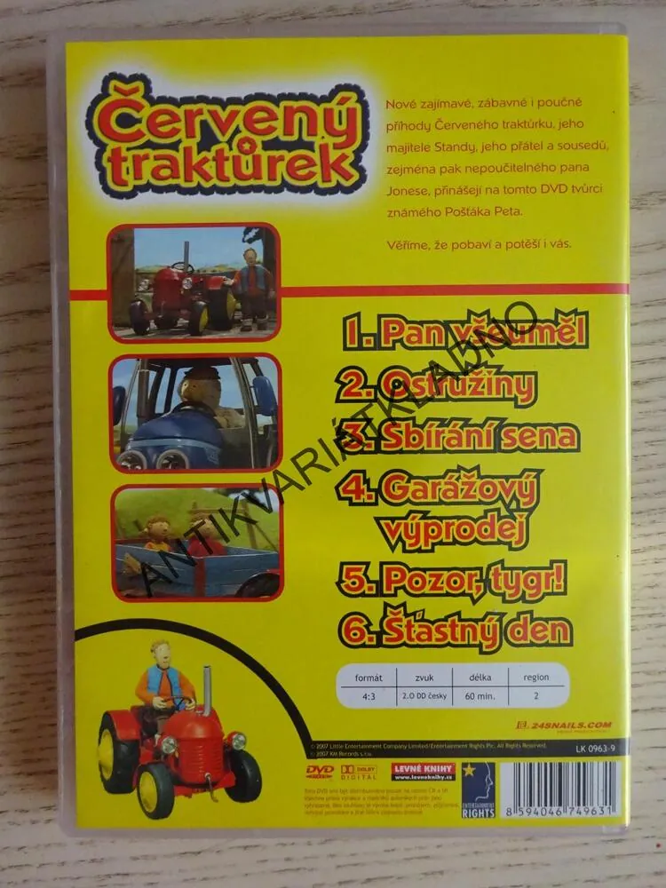 ČERVENÝ TRAKTŮREK, ŠŤASTNÝ DEN, DVD FILM
