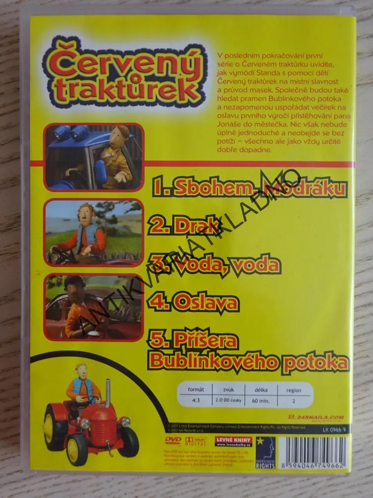 ČERVENÝ TRAKTŮREK, OSLAVA, DVD FILM