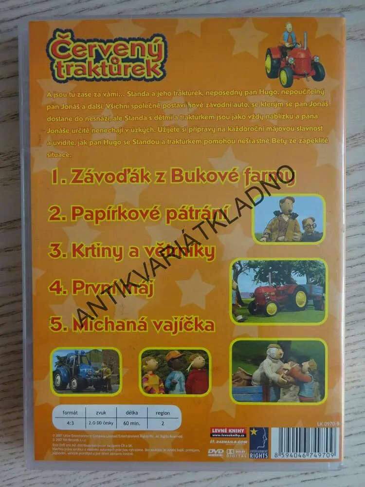 ČERVENÝ TRAKTŮREK, ZÁVOĎÁK Z BUKOVÉ FARMY, DVD FILM