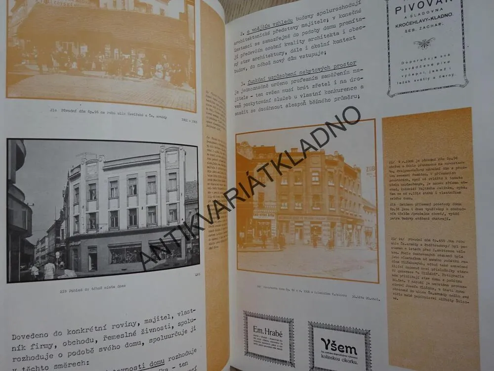 KLADNO DŘÍVE A DNES (VE FOTOGRAFII), **an