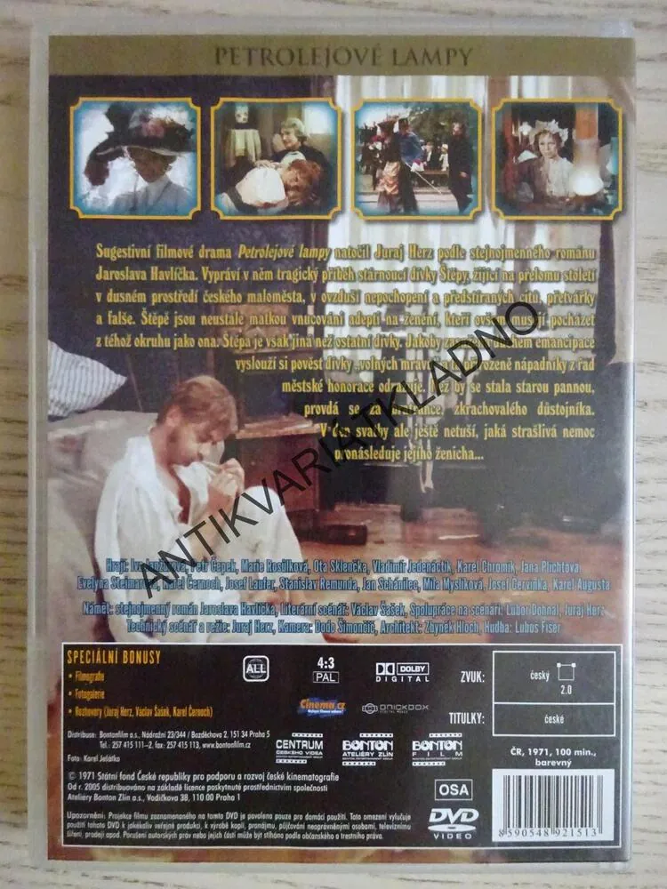 PETROLEJOVÉ LAMPY, DVD FILM ČR