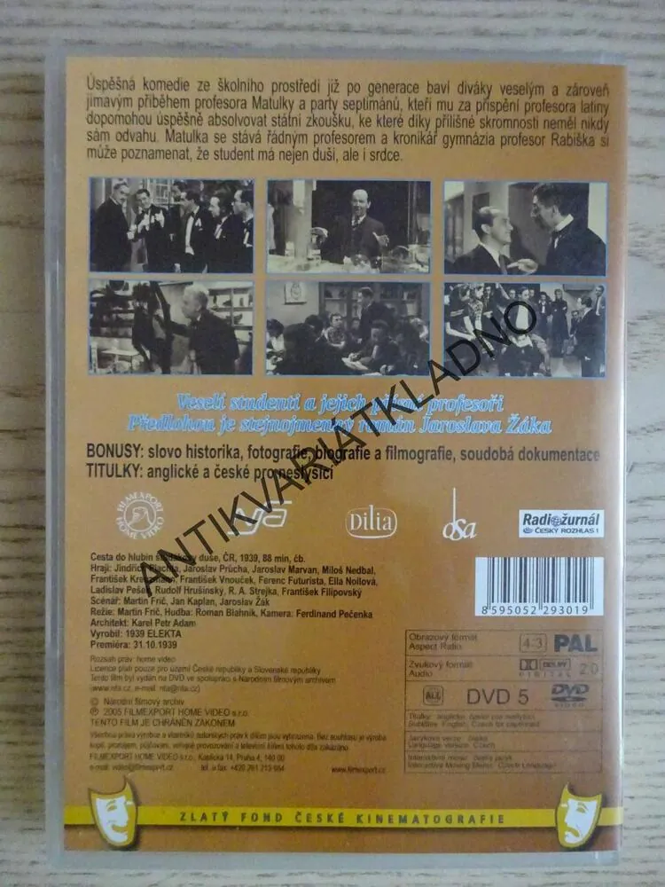 CESTA DO HLUBIN ŠTUDÁKOVY DUŠE, DVD FILM ČR