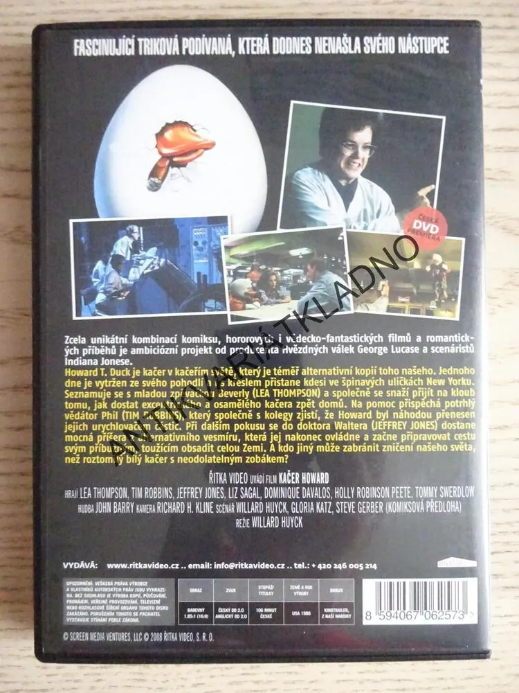 KAČER HOWARD, DVD FILM