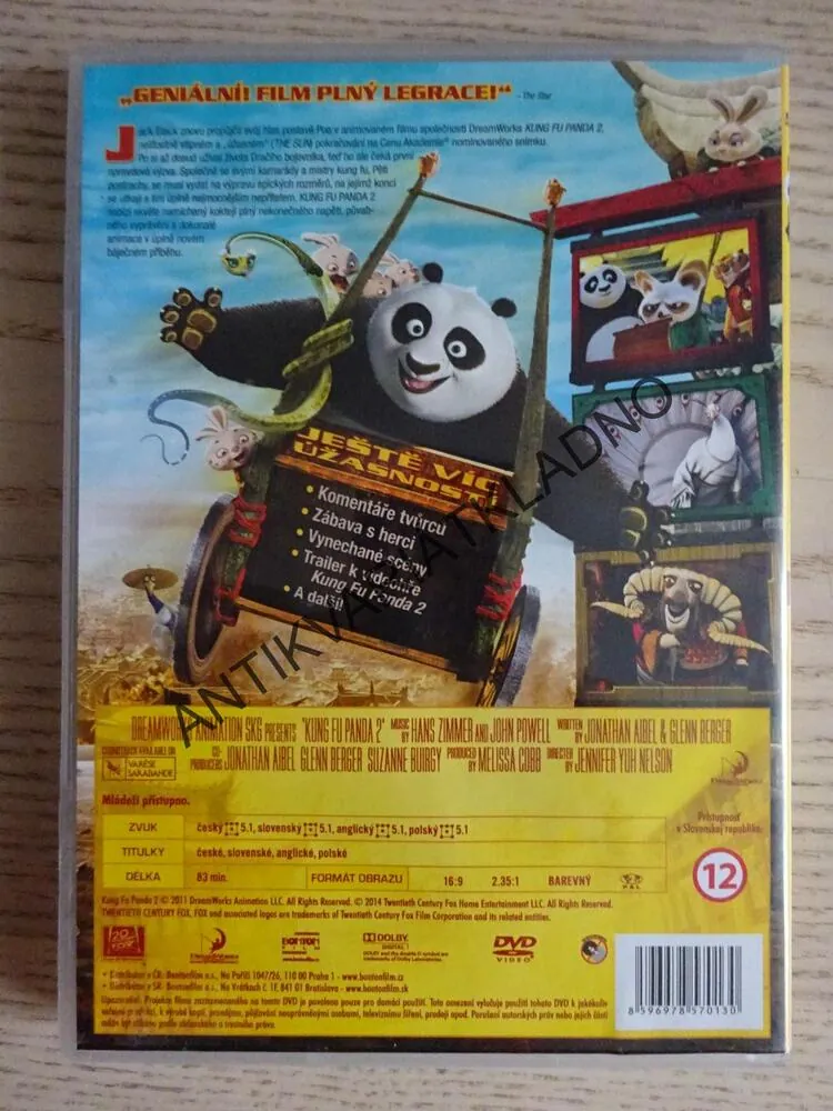 KUNG FU PANDA 2, DVD FILM