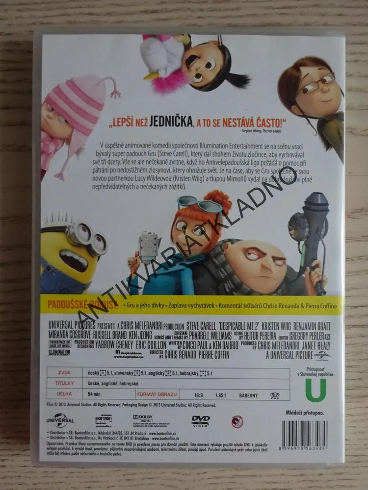 JÁ PADOUCH 2, DVD FILM