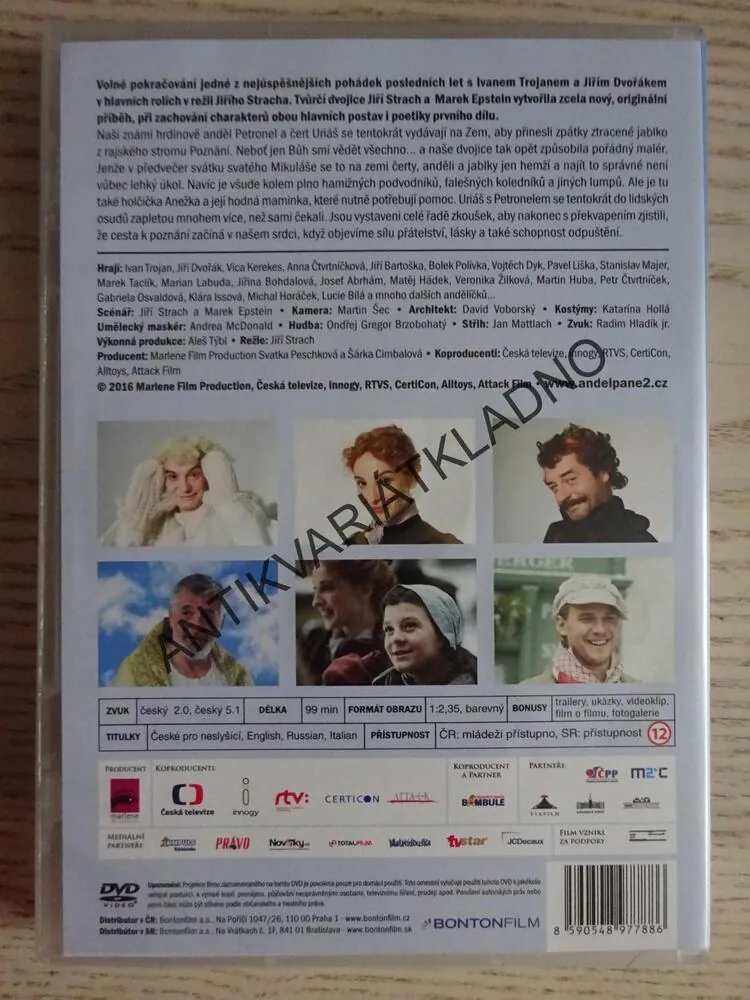 ANDĚL PÁNĚ 2, DVD FILM