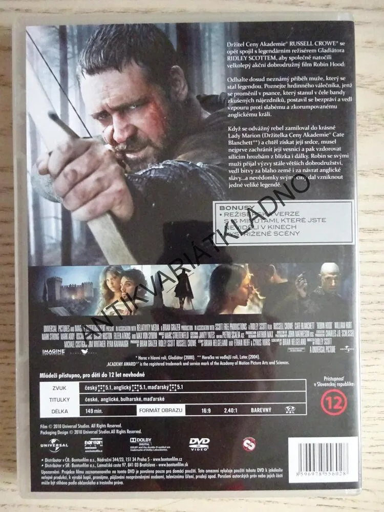 ROBIN HOOD, DVD FILM