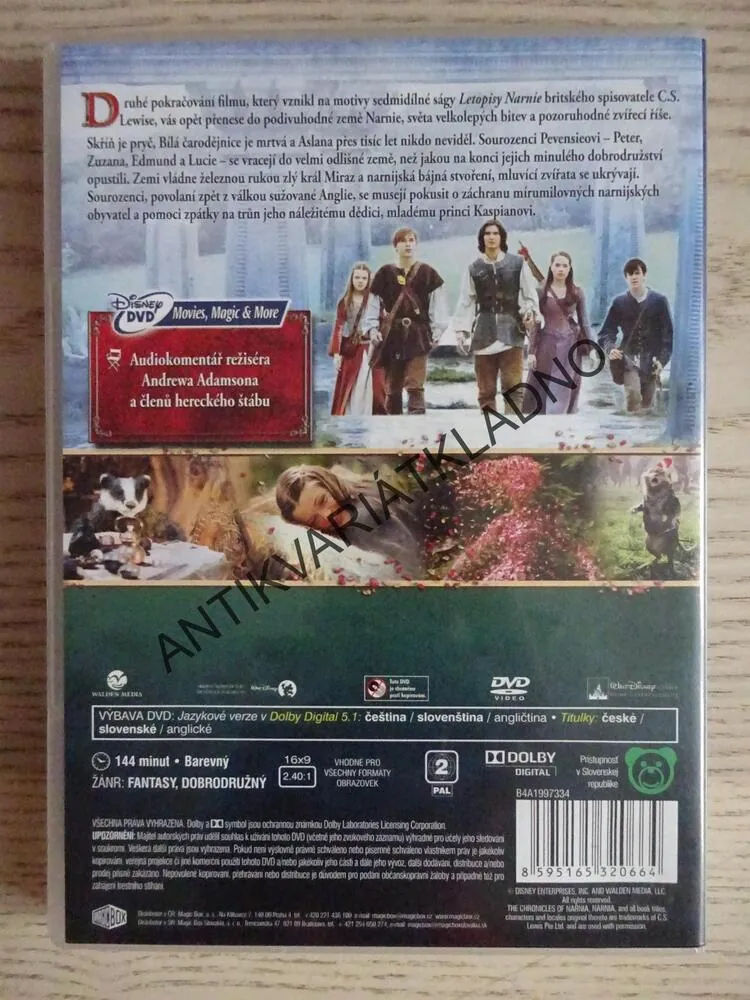 LETOPISY NARNIE, PRINC KASPIAN, DVD FILM