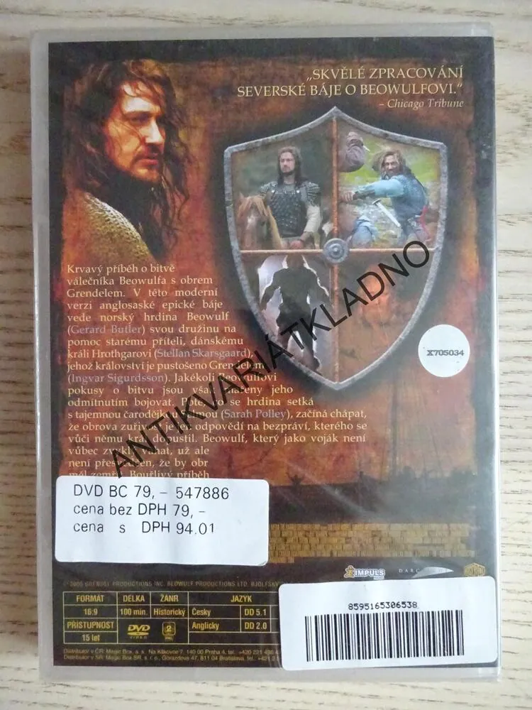 BEOWULF, KRÁL BARBARŮ, DVD FILM