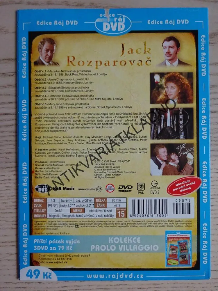 JACK ROZPAROVAČ 1. A 2. ČÁST, DVD FILM