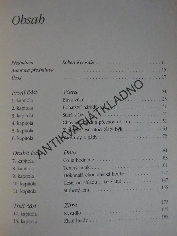 INVESTUJTE DO ZLATA A STŘÍBRA, MICHAEL MALONEY, **an