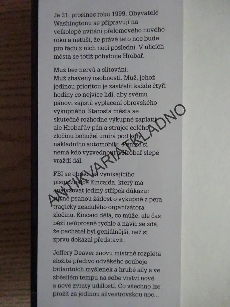 ĎÁBLOVA SLZA, JEFFERY DEAVER, **an