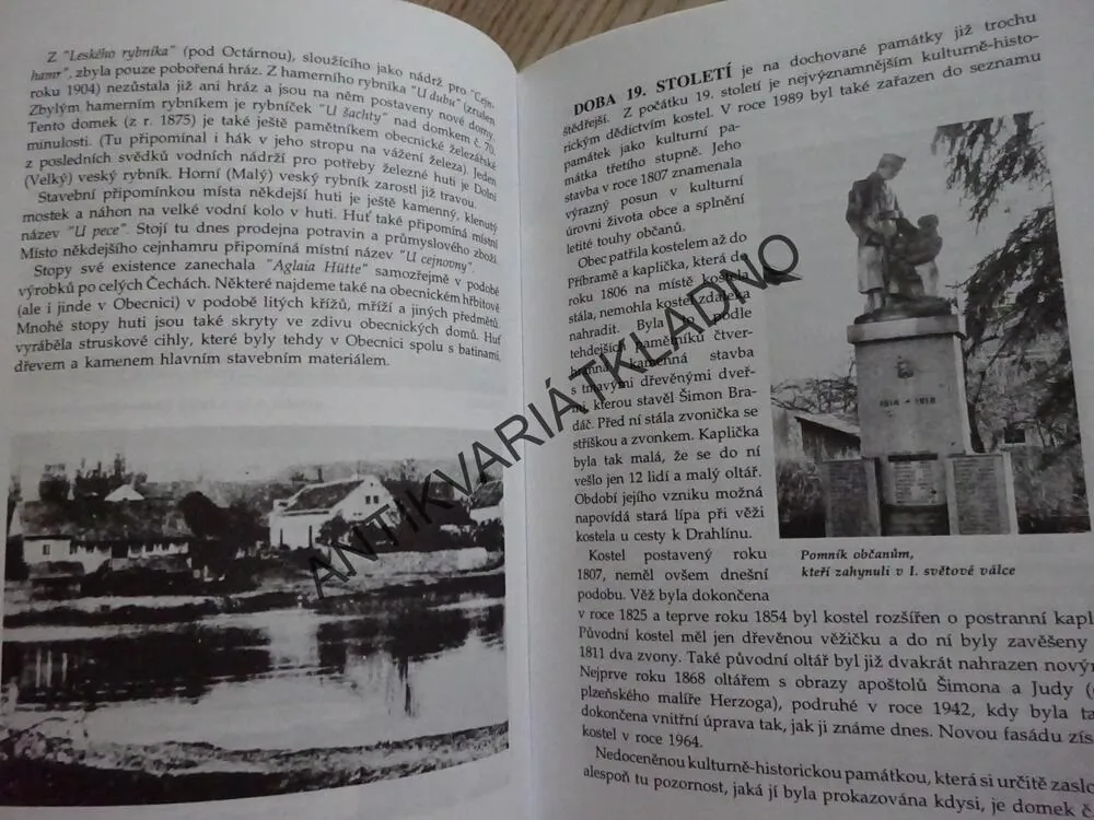 600 HISTORICKÝCH LET OBECNICE, OKRES PŘÍBRAM