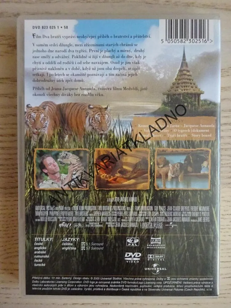 DVA BRATŘI, TYGR, TYGŘI, DVD FILM