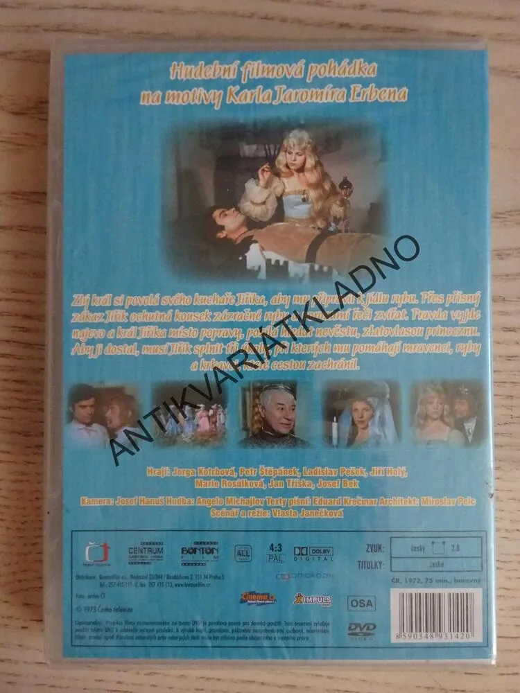 ZLATOVLÁSKA, DVD FILM