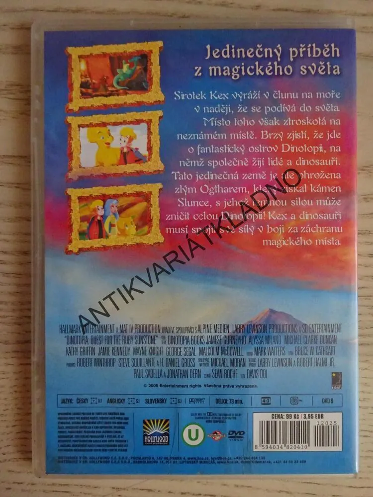 DINOTOPIE, VÝPRAVA ZA KAMENEM SLUNCE, DVD FILM