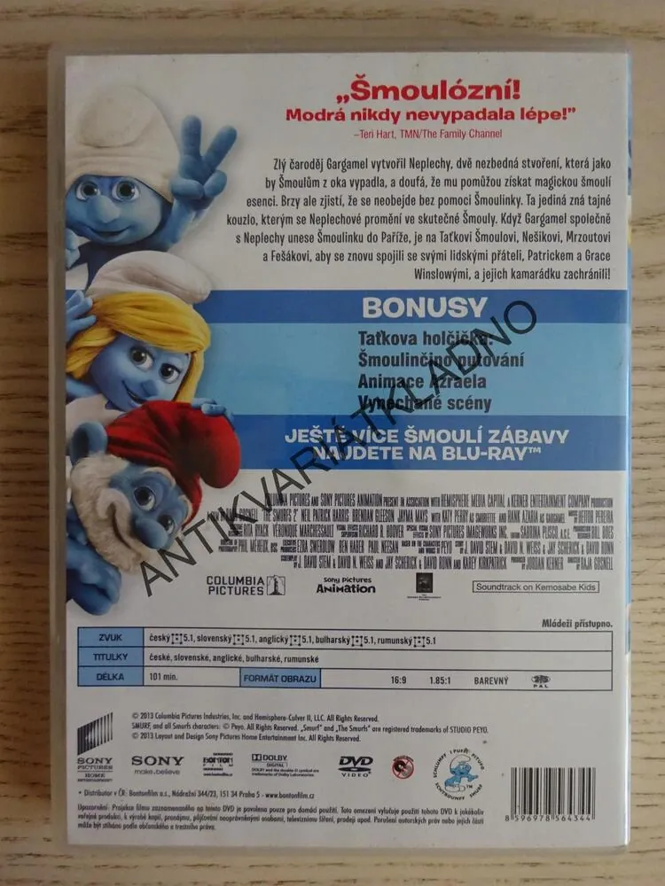 ŠMOULOVÉ 2, DVD FILM