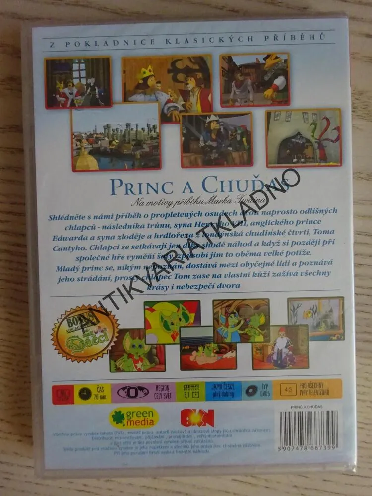 PRINC A CHUĎAS, DVD FILM