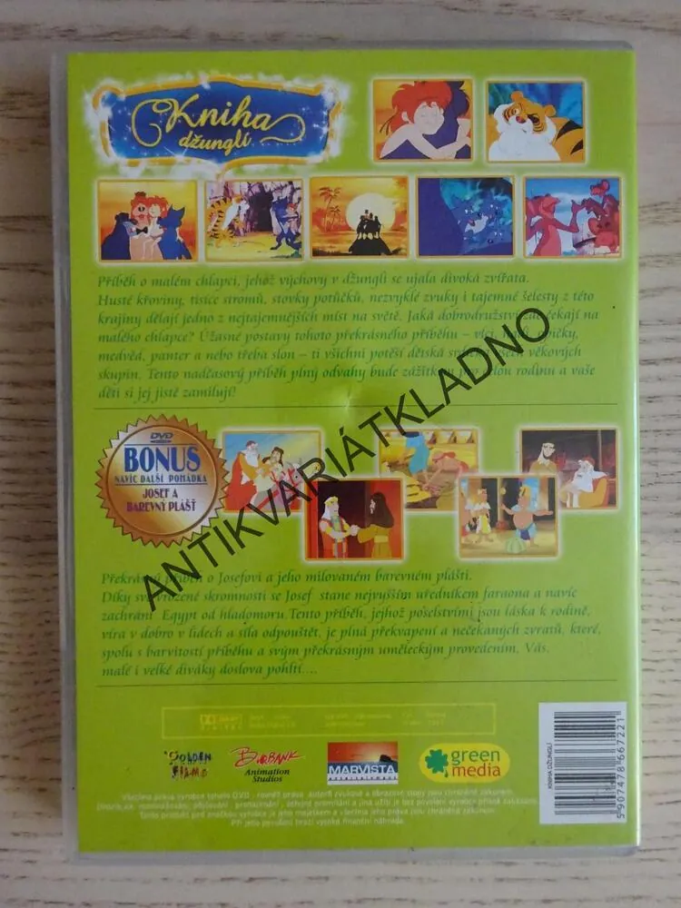 KNIHA DŽUNGLÍ, DVD FILM