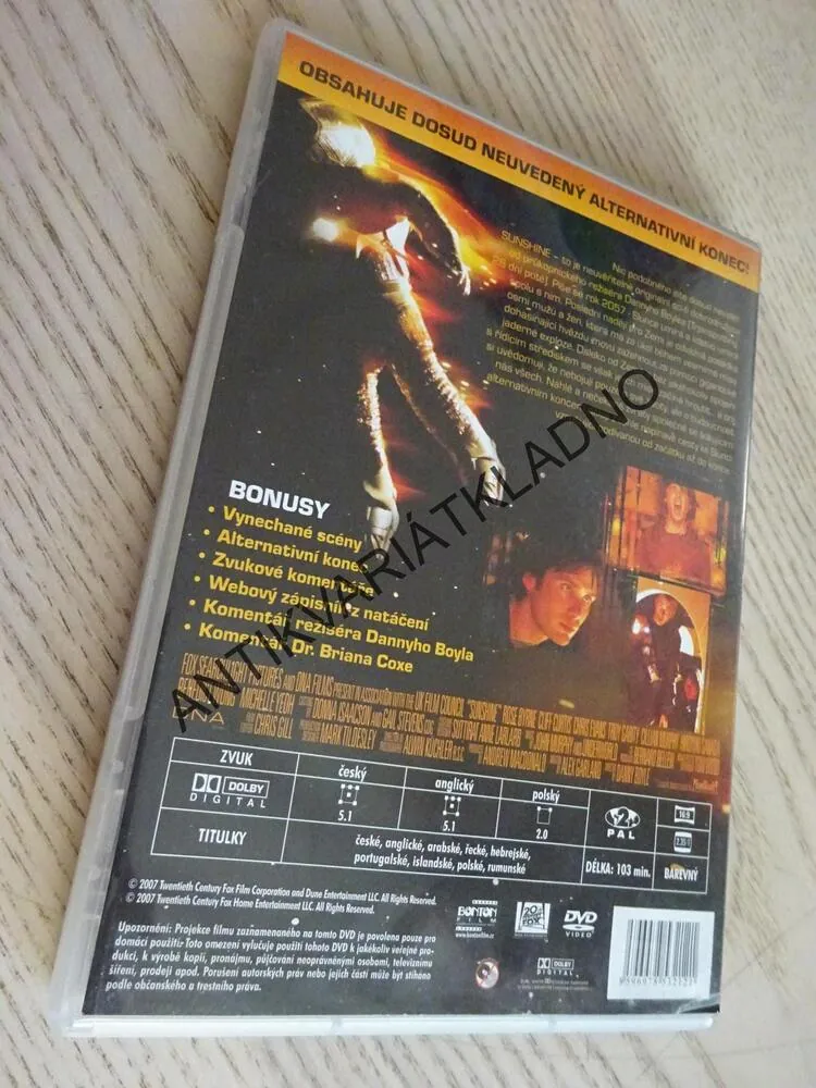 SUNSHINE, DVD FILM