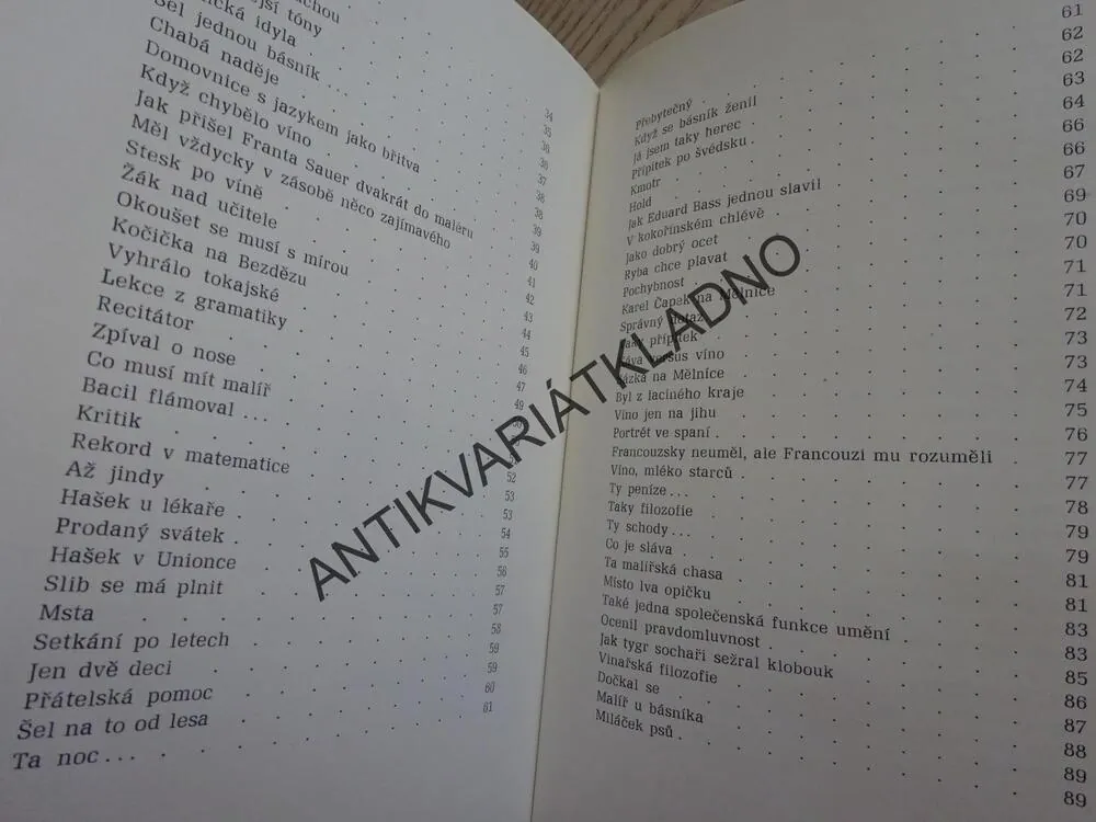 PŘÍPITEK S DIONÝSEM, JINDŘICH HAUFT, NEPRAKTA, **an