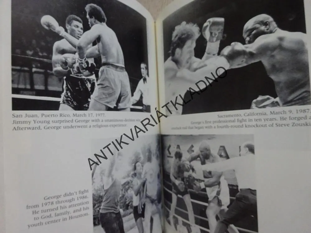 GEORGE FOREMAN, AUTOBIOGRAPHY, ANGLICKY, BOX, BOXER, **an