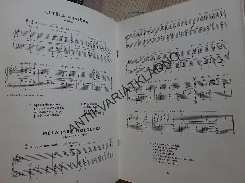 CÍSAŘSKÁ VOJNA SE SULTÁNEM, VÁCLAV ČTVRTEK, JIRÁNEK + LIDOVÉ PÍSNĚ, **an