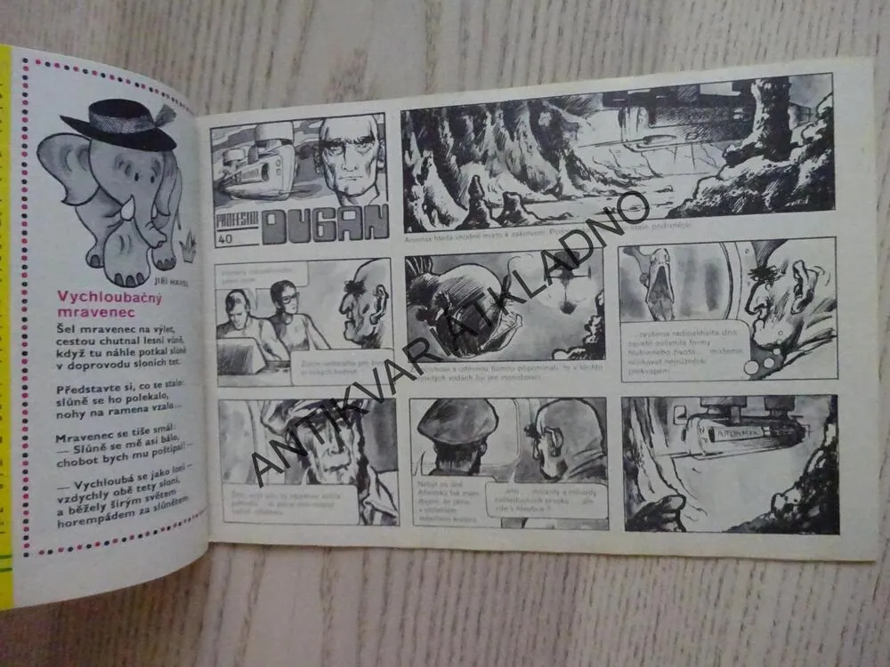 OHNÍČEK 11/1975, KOMIKS, NEPRAKTA, SEKORA, BURIAN