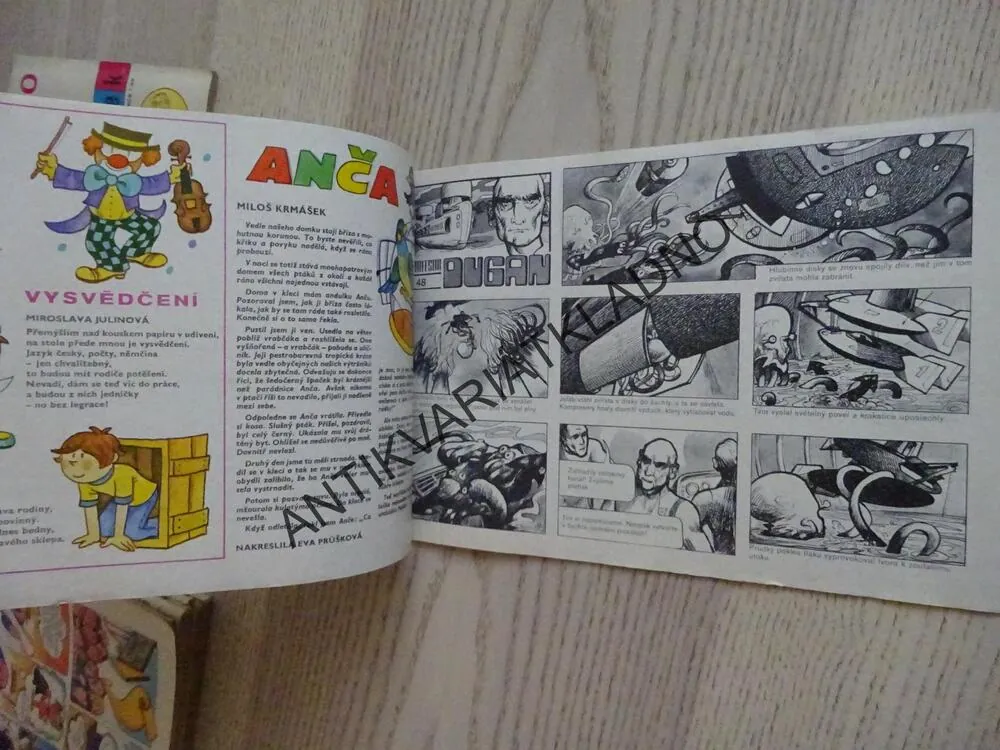 OHNÍČEK 19/1975, KOMIKS, NEPRAKTA, SEKORA, BURIAN