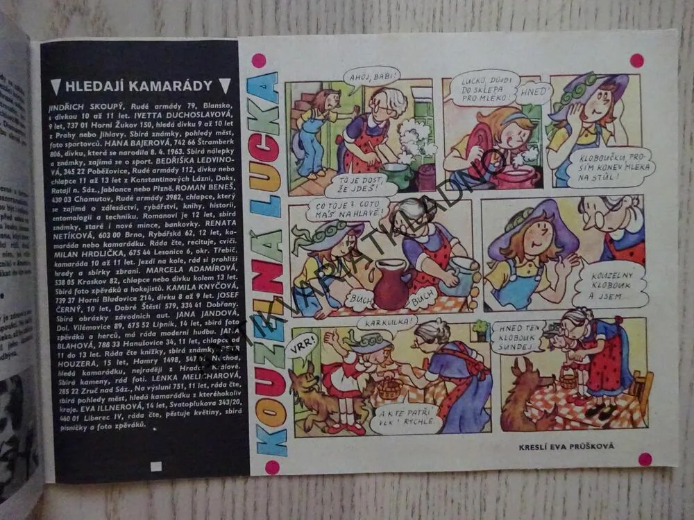 OHNÍČEK 3/1975, KOMIKS, NEPRAKTA, SEKORA, BURIAN