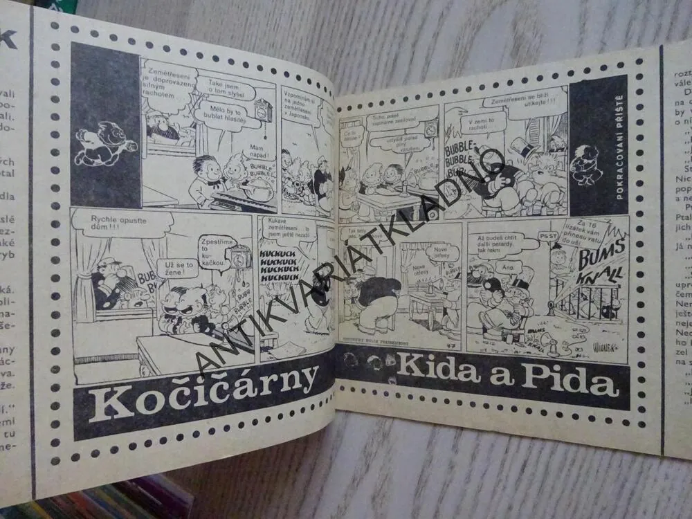 OHNÍČEK 16/1971, KOMIKS, NEPRAKTA, SEKORA, BURIAN
