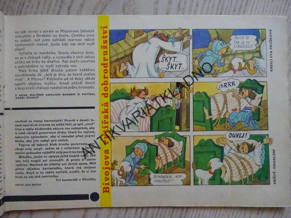 OHNÍČEK 23/1973, KOMIKS, NEPRAKTA, SEKORA, BURIAN