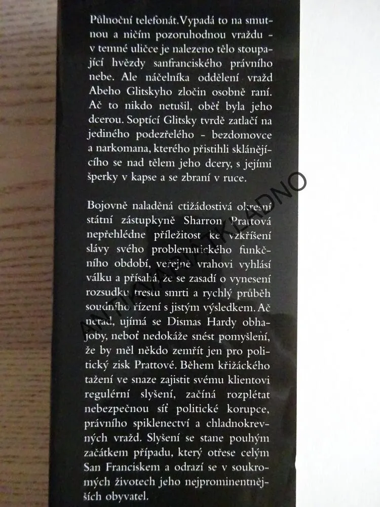 SLYŠENÍ, JOHN LESCROART, **an