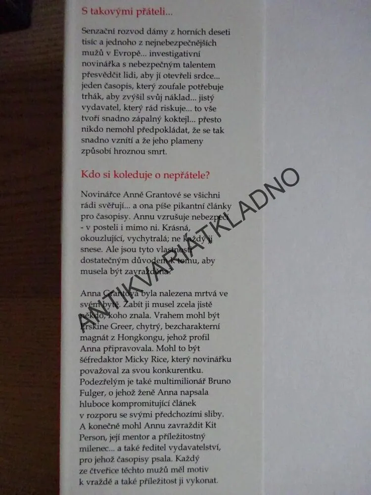 NE... PŘÁTELÉ, NICHOLAS COLERIDGE, **an