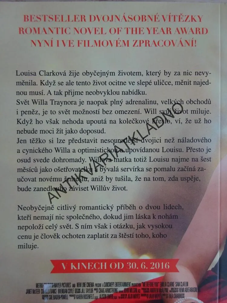 NEŽ JSEM TĚ POZNALA, JOJO MOYESOVÁ, **an